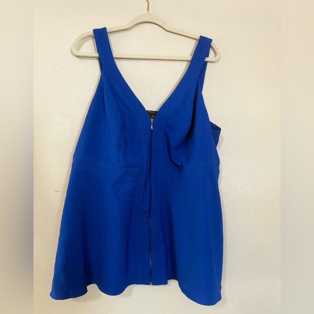 Torrid Royal Blue V-Neck Tank Top